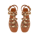 Couleur Pourpre - Sandales Spartiates Milos - Or