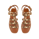Couleur Pourpre - Milos Gladiator Sandals - Gold