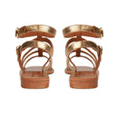 Couleur Pourpre - Sandales Spartiates Milos - Or