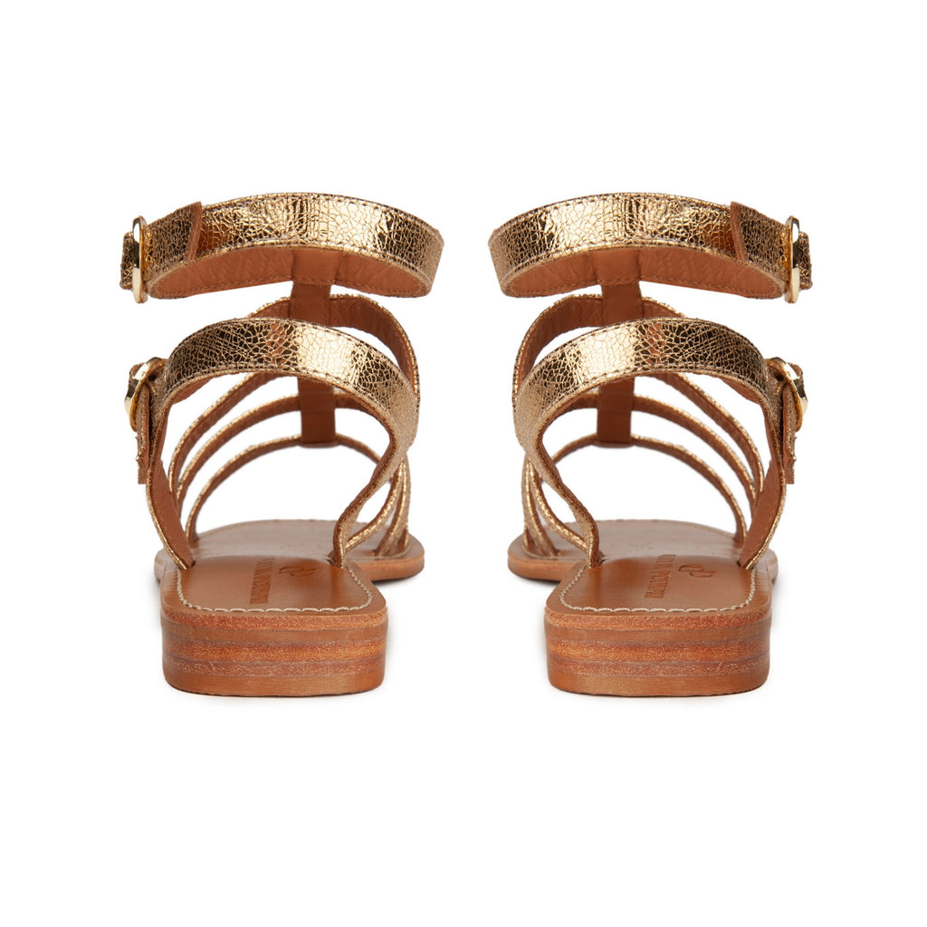 Milos Gladiator Sandals - Gold