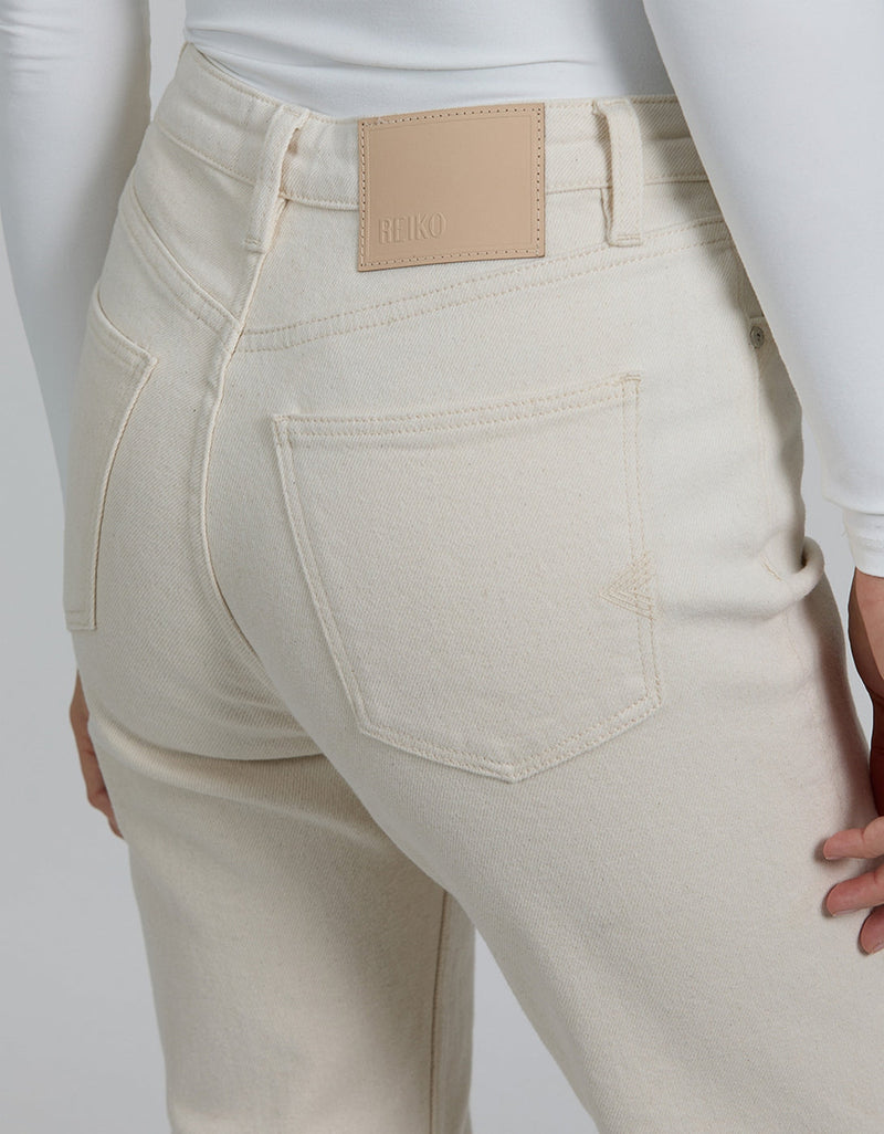 Pantalón recto Milo - Natural - Mujer