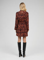 Robe Courte Minano Graphie Bordeaux