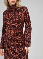 Robe Courte Minano Graphie Bordeaux