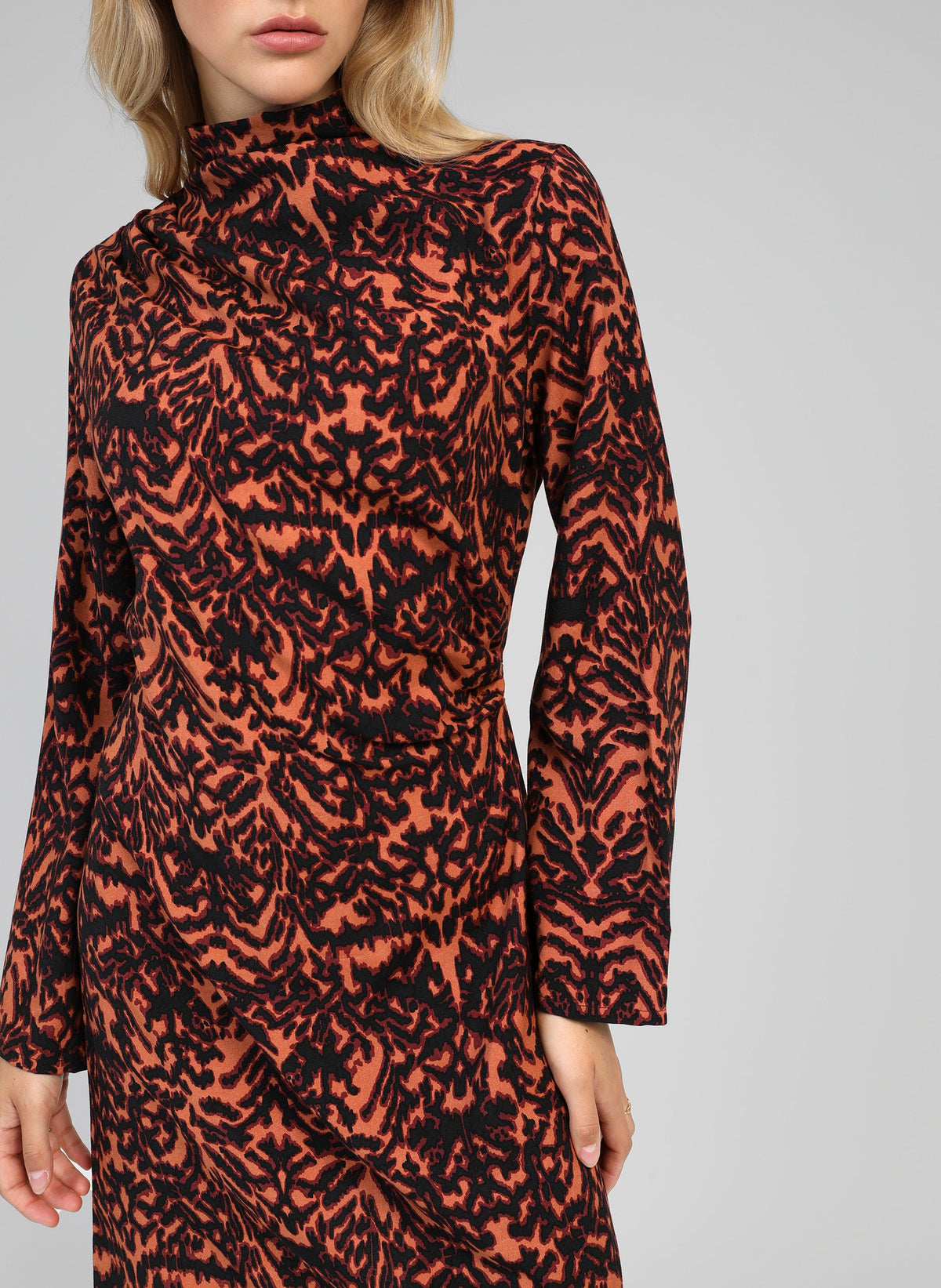 Robe Courte Minano Graphie Bordeaux