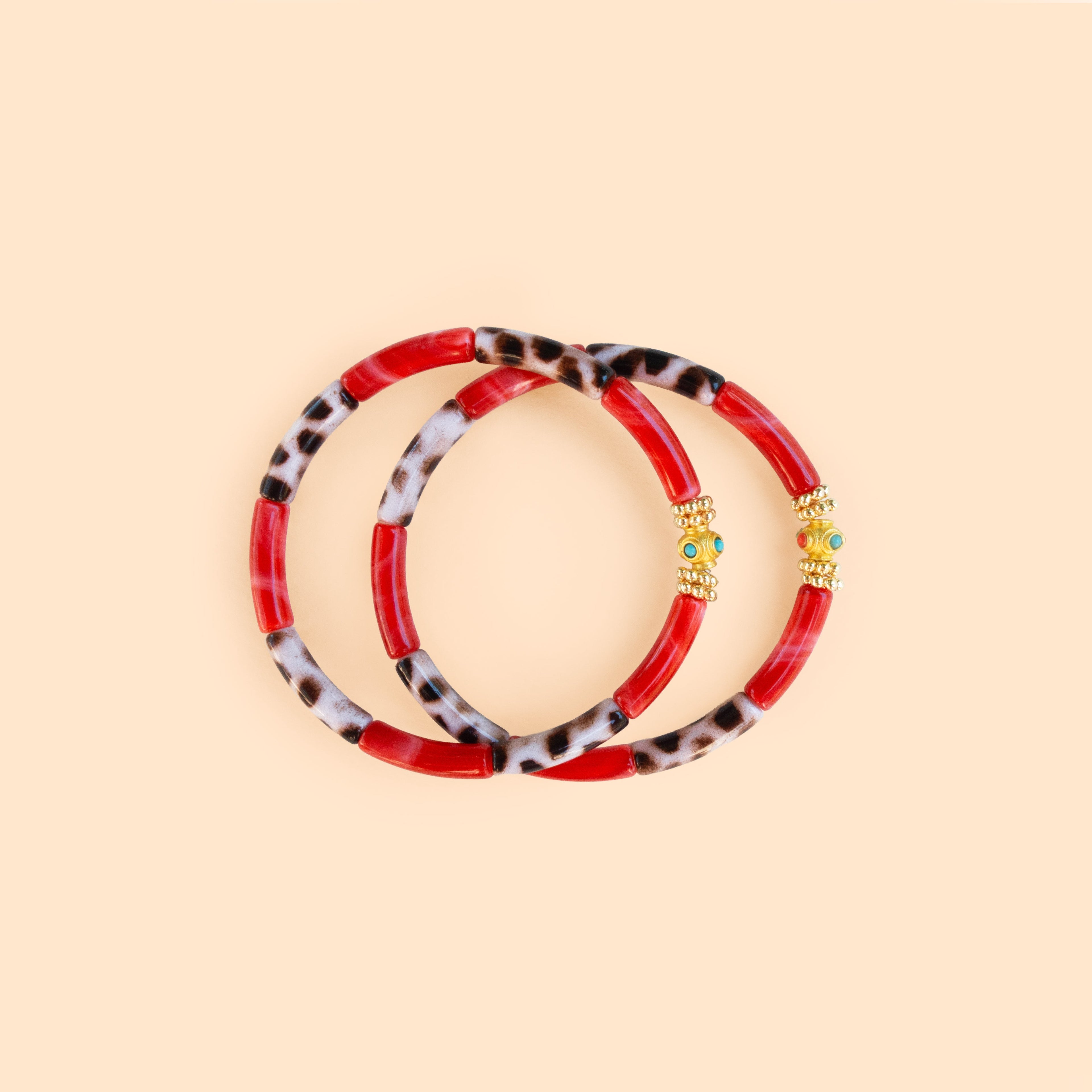 Bracelets Mini Léo - Mix Red