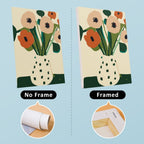 Mini Peinture Par Numéros 15X20Cm (6 Pièces) - Vases Floraux Abstraits