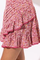 Vestido Corto Estelle - Pink Mayflower - Mujer