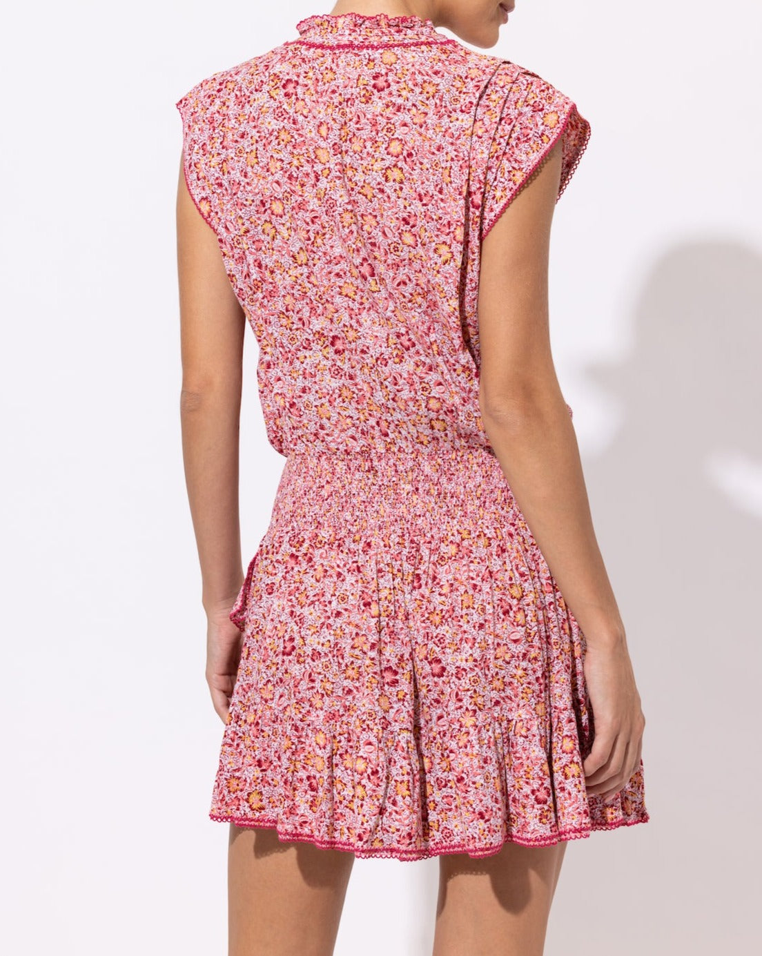 Robe Courte Estelle - Pink Mayflower - Femme