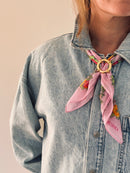Mini Slavic Scarf - Lilac