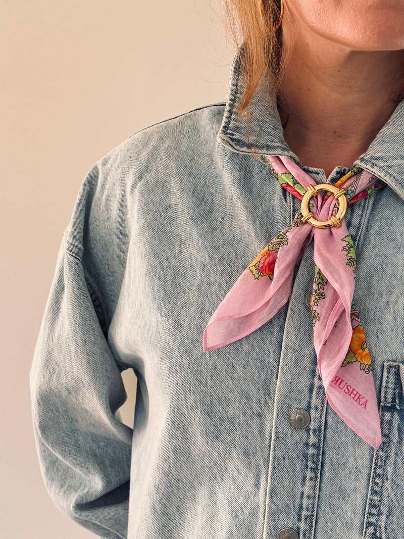 Mini Slavic Scarf - Lilac