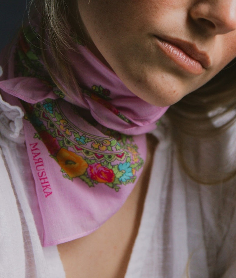 Mini Slavic Scarf - Lilac