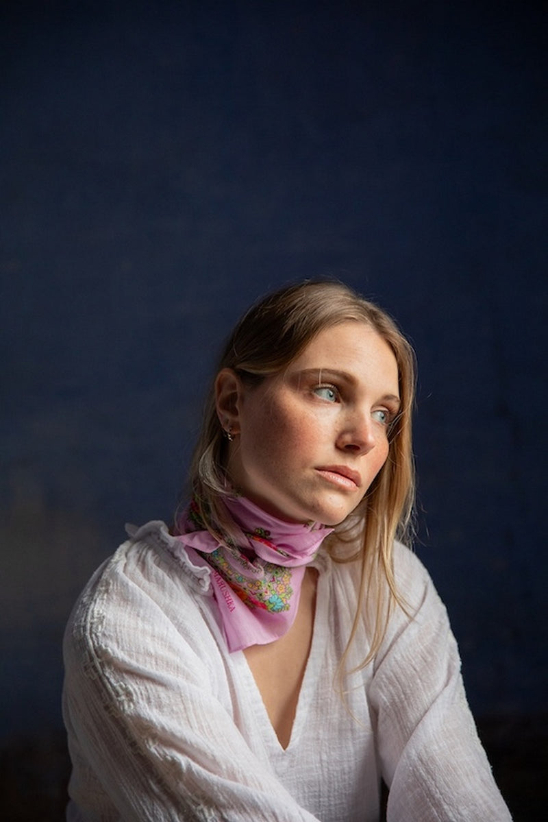 Mini Slavic Scarf - Lilac