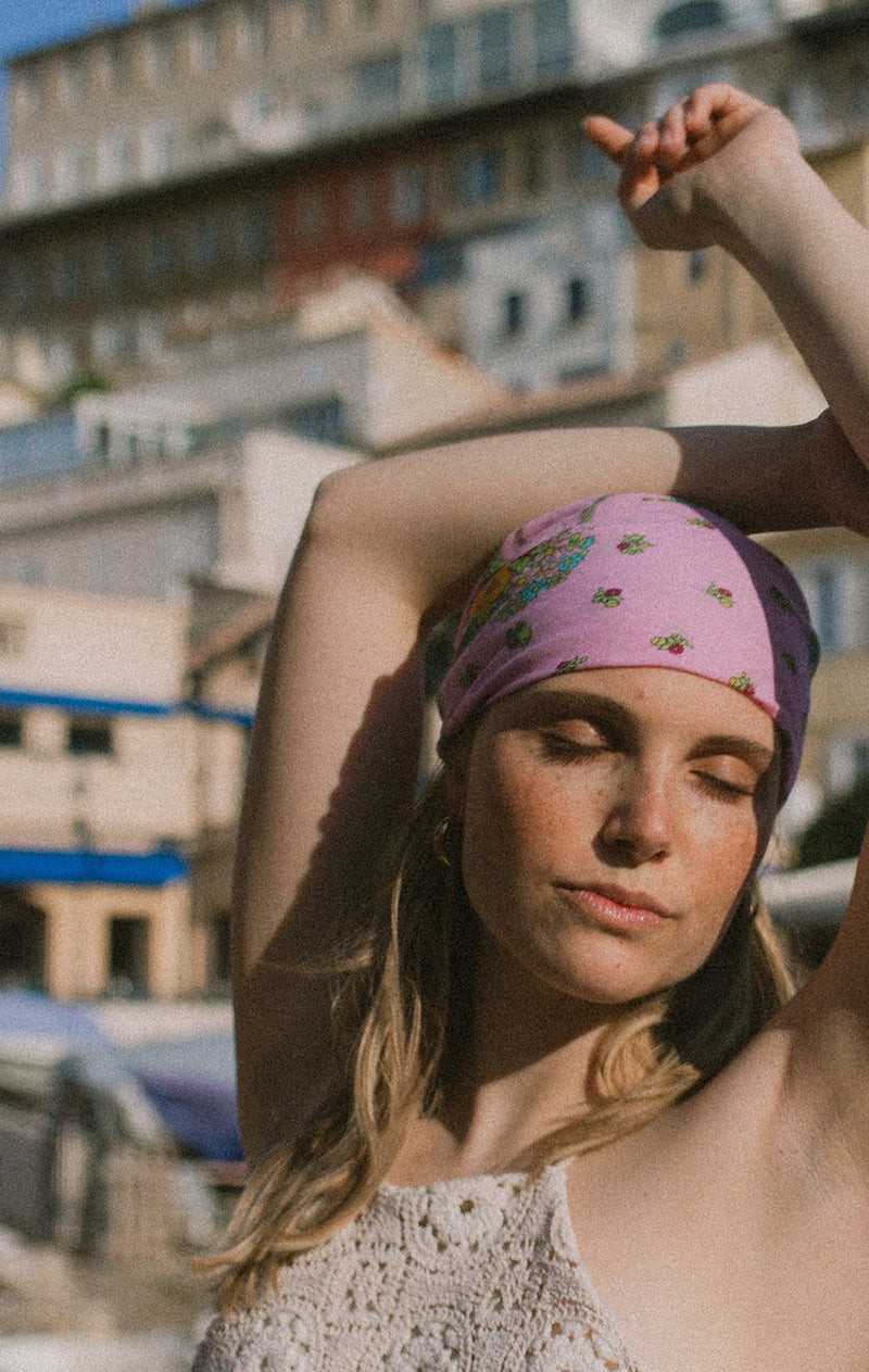 Mini Slavic Scarf - Lilac
