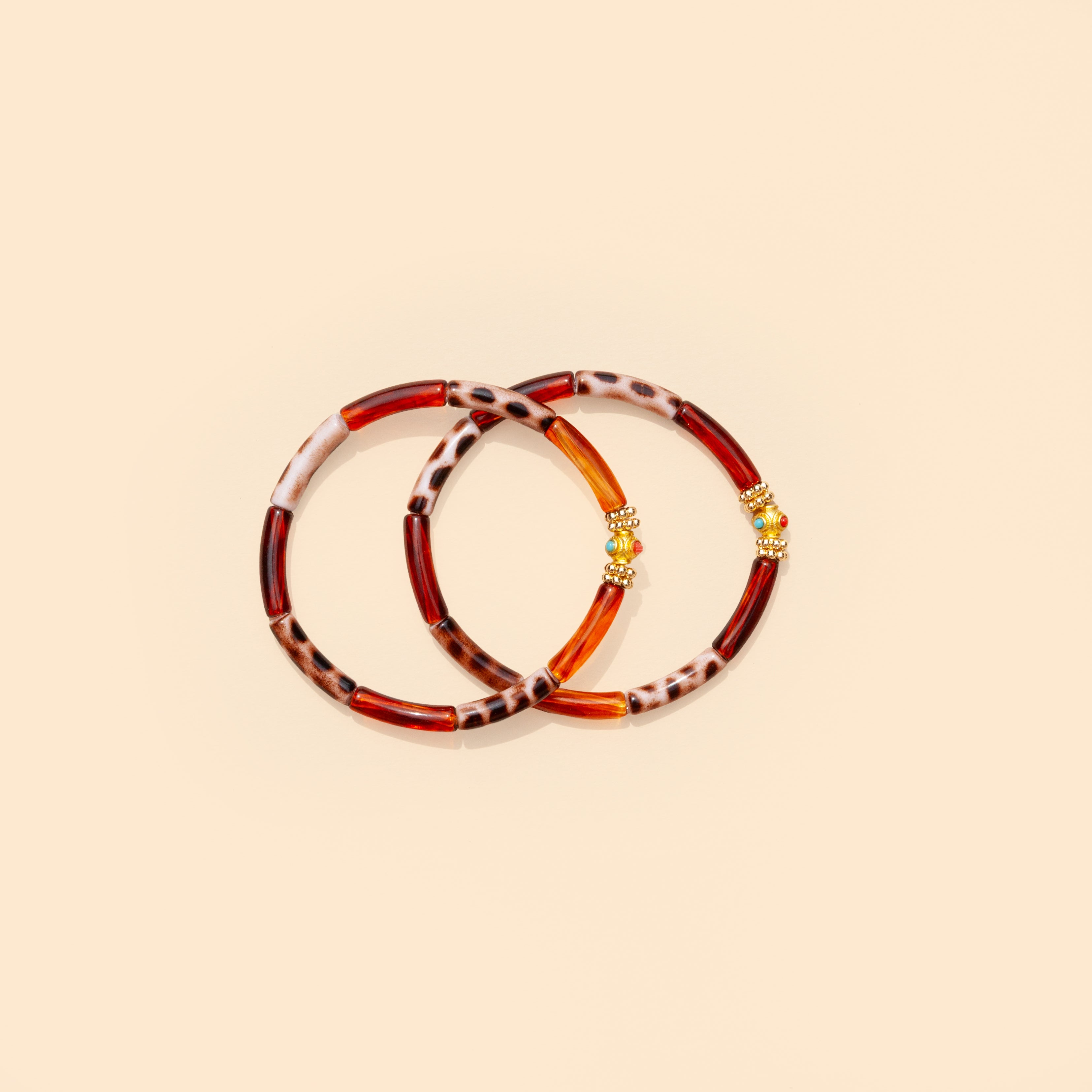 Bracelets Mini Léo - Mix Brown