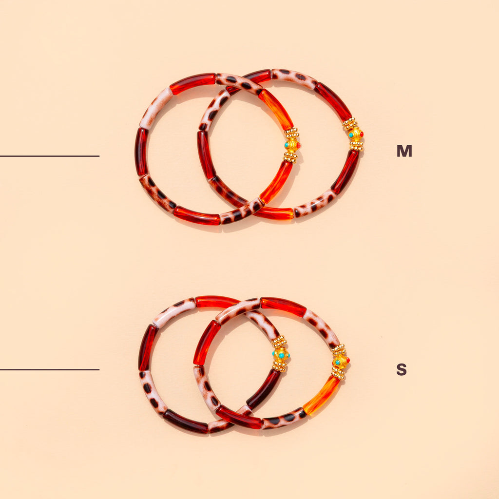 Bracelets Mini Léo - Mix Brown