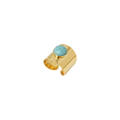 Gold Minimal Amazonite Ring