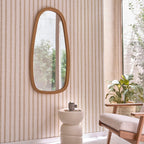 Leon - Lustro - Rattan - Naturalny