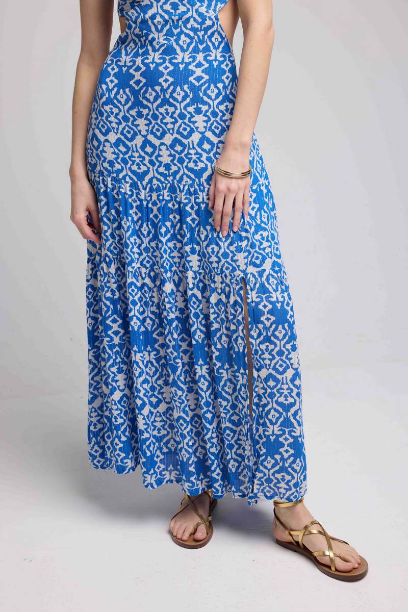 Robe Longue Bretelles - Bleu