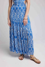 Robe Longue Bretelles - Bleu
