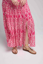 Robe Longue Bretelles - Rose