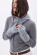 Mitones – Cachemira cepillada Mira - Gris claro - Mixto