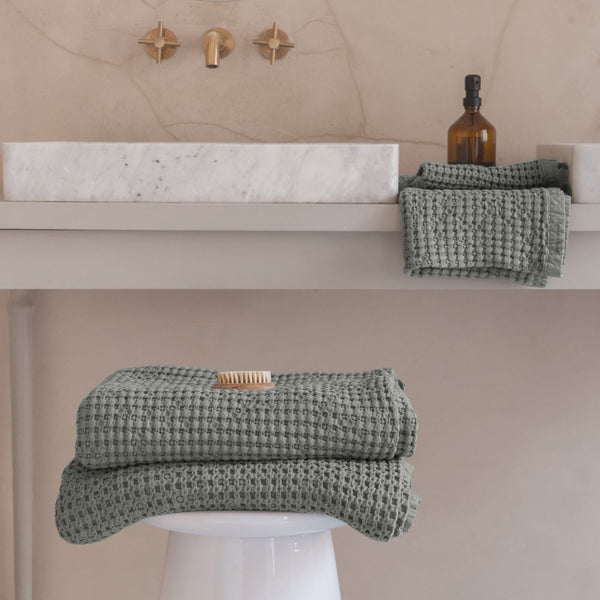 Serviette En Coton Biologique Mireille - Eucalyptus