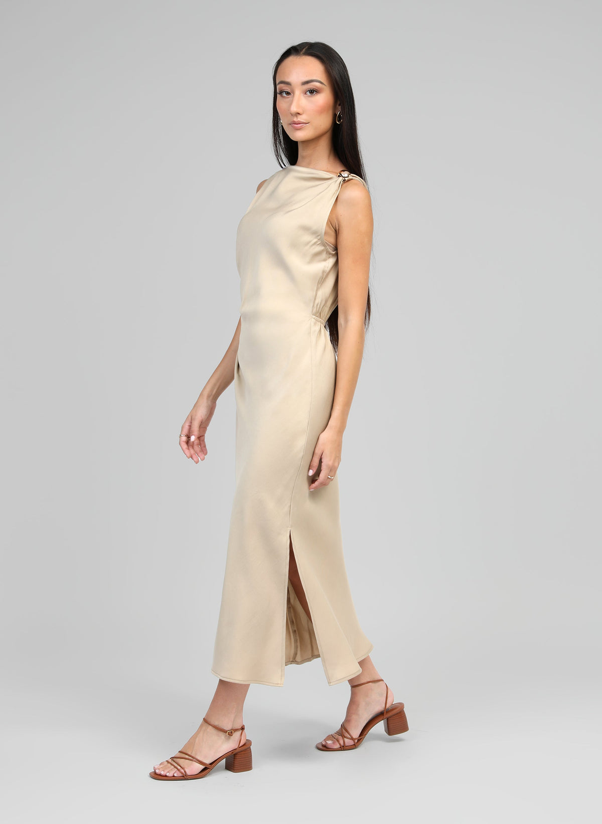 Robe Midi Mirka Beige