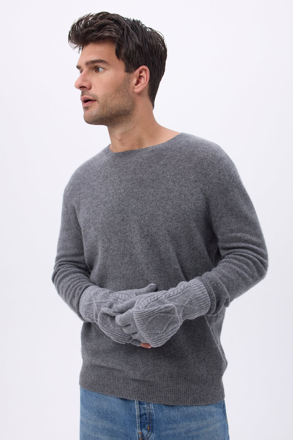 Manoplas con solapa Mitbut - Gris oscuro - Unisex