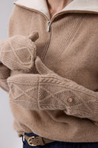 Mitaines À Rabat Mitbut - Beige Creme - Mixte