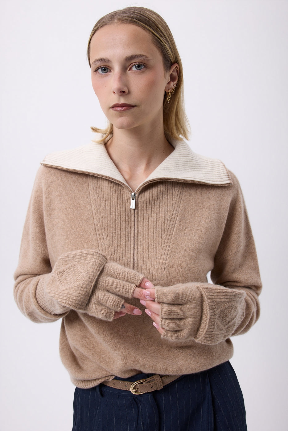 Mitaines À Rabat Mitbut - Beige Creme - Mixte