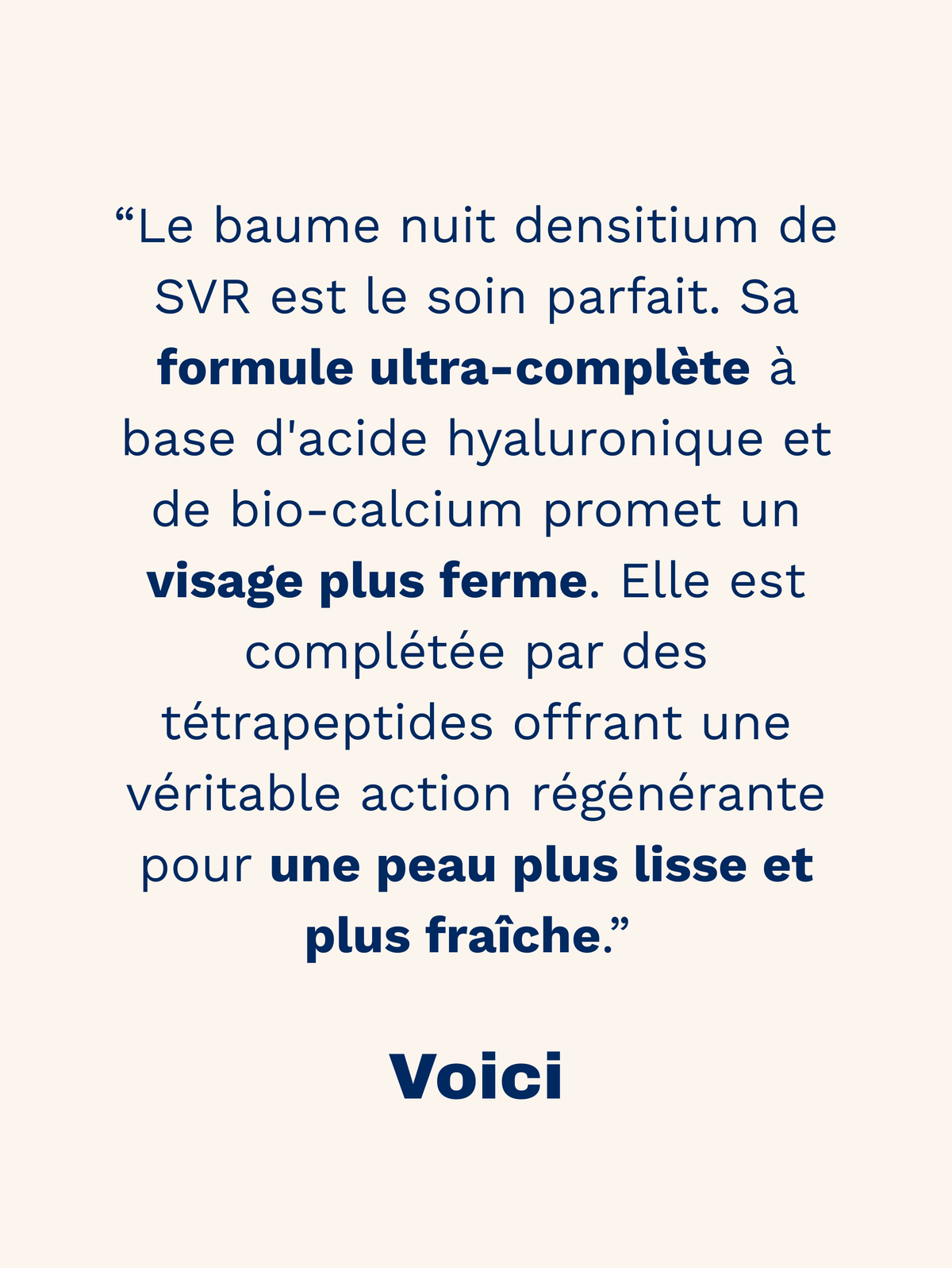 Réassurance baume nuit densitium SVR