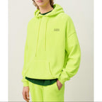 Hooded Sweatshirt - Fluorescent Yellow - Men