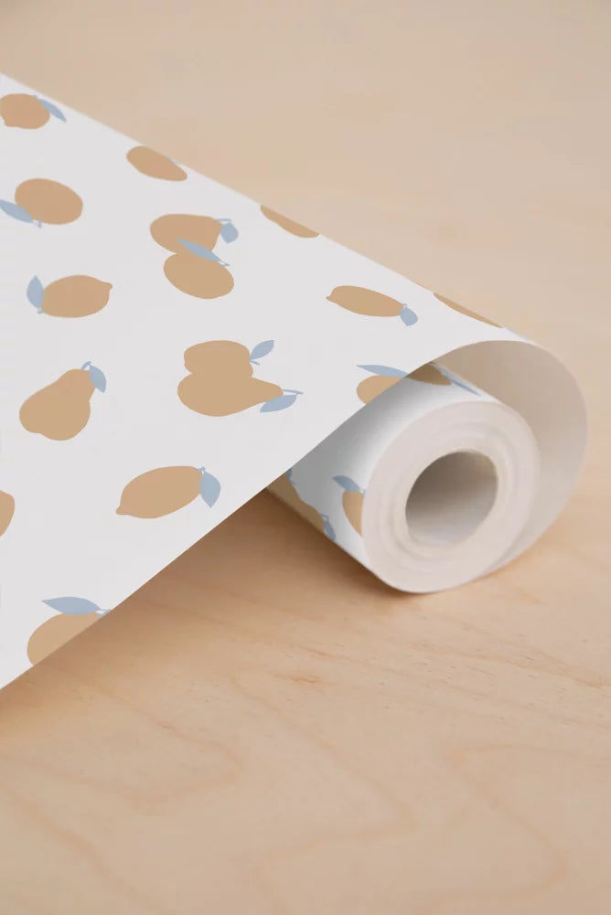 Papier peint - Leopold - Crème noisette