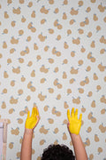 Papier peint - Leopold - Crème noisette