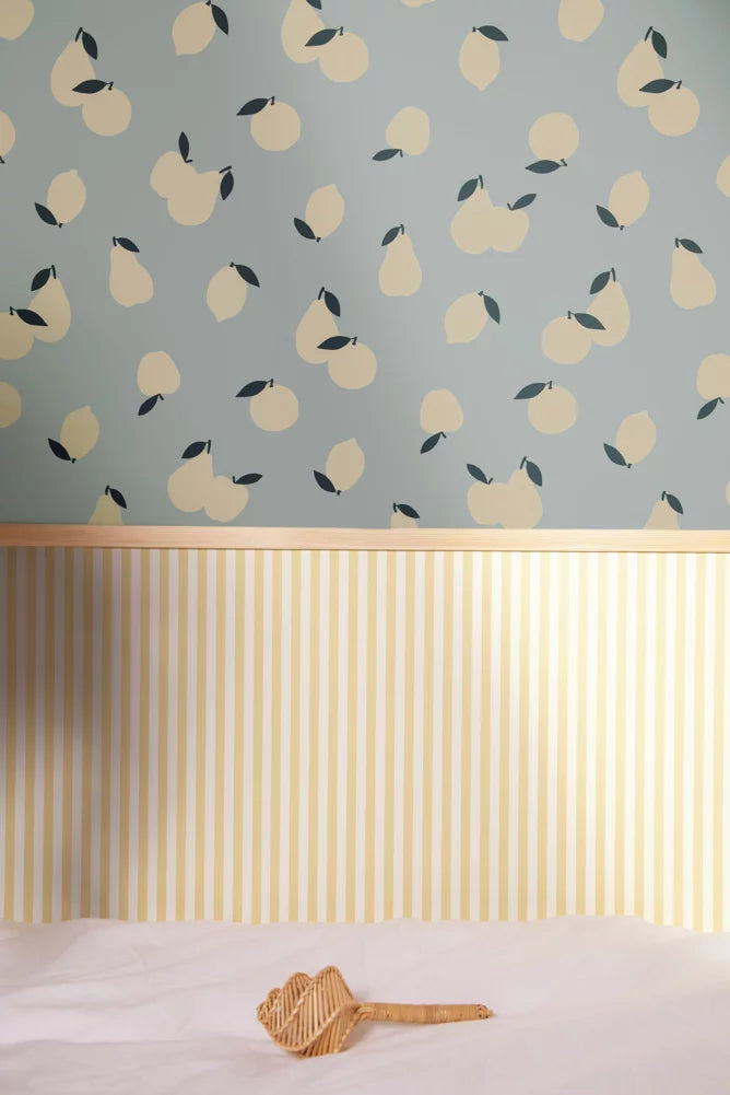 Wallpaper - Leopold - Blue