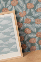 Wallpaper - Simone - Pond Green