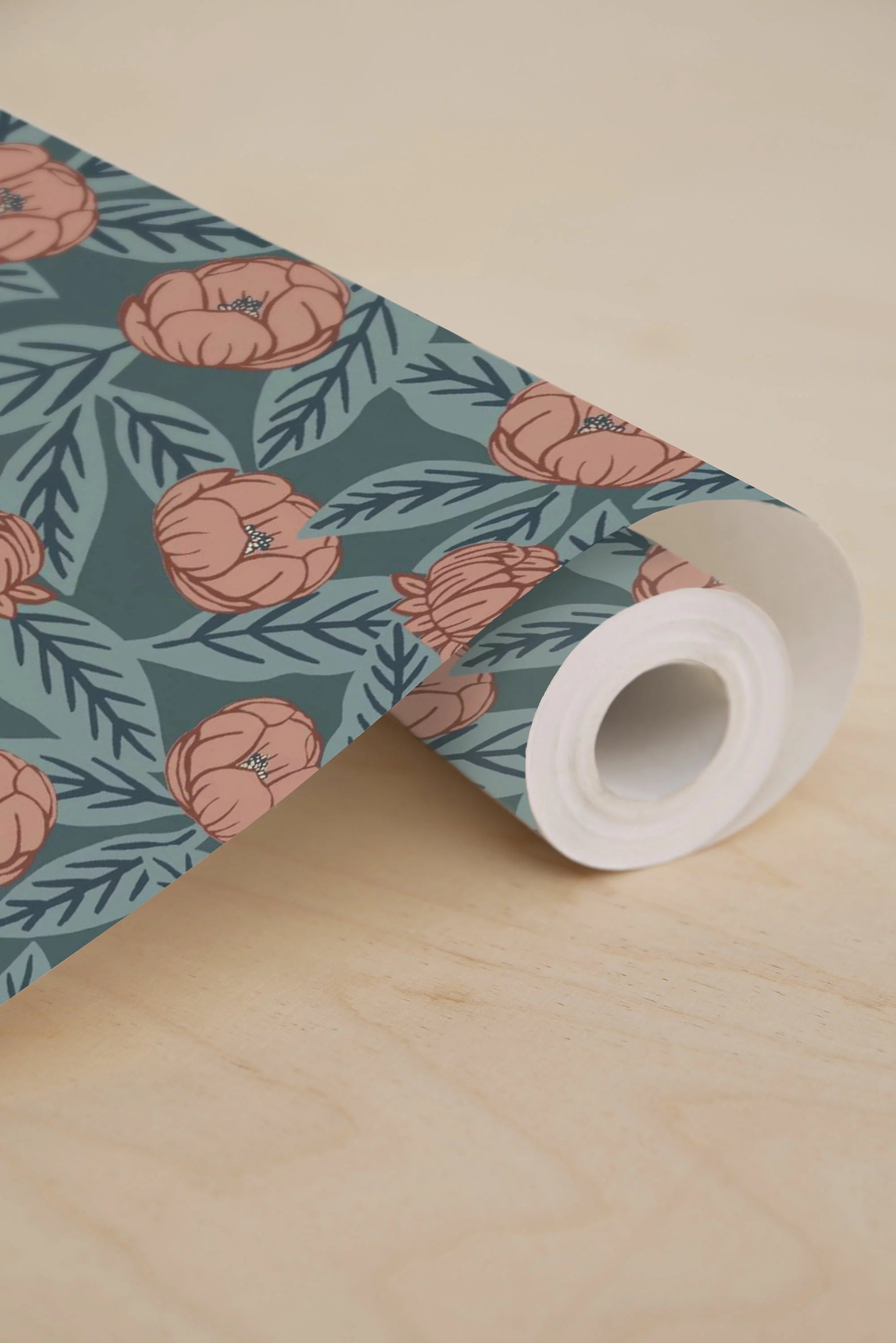 Papel pintado - Simone - Verde inglés
