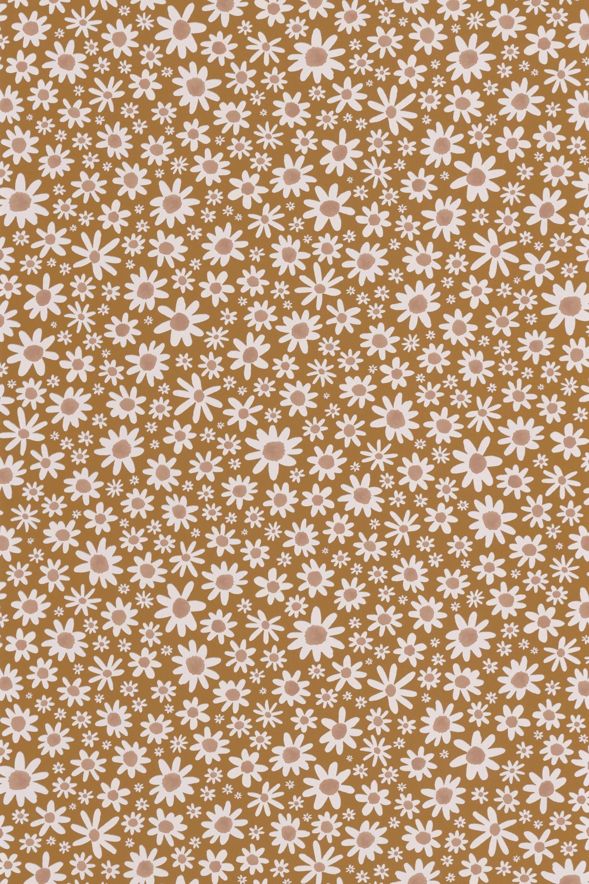 Papier peint - Lucette - Pain d'épice