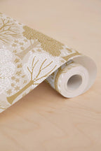 Papier peint - Gaspard - Crème noisette