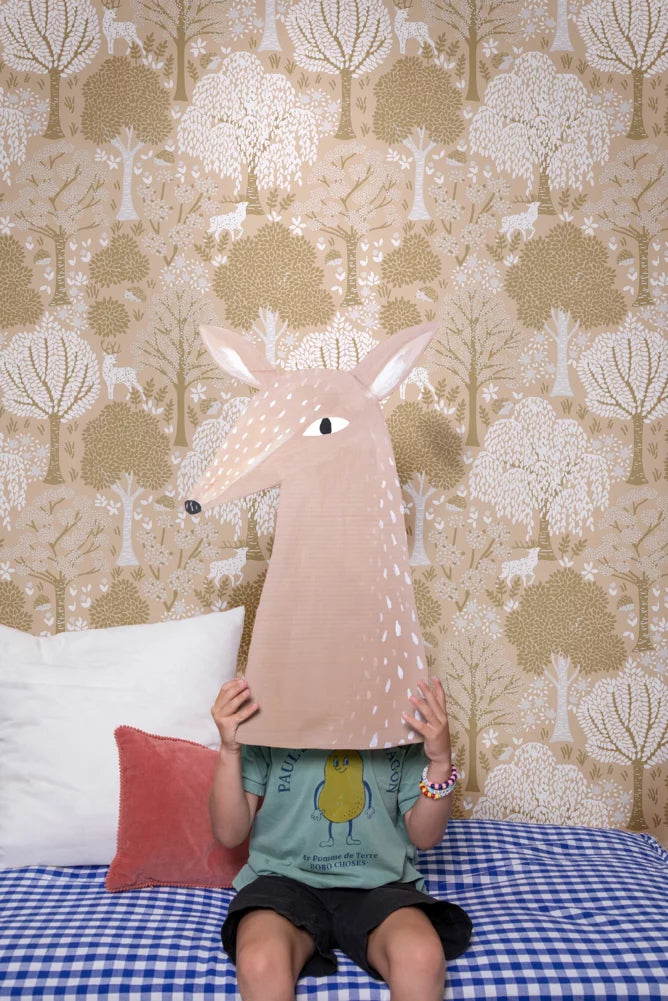 Papel pintado - Gaspard - Capuchino