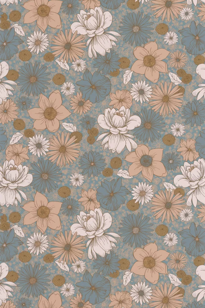 Papel pintado - Paloma - Hortensia