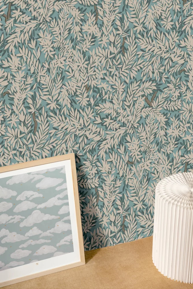 Wallpaper - Lucien - Bleu Sauvage
