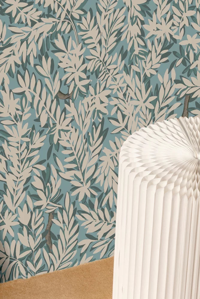 Wallpaper - Lucien - Bleu Sauvage