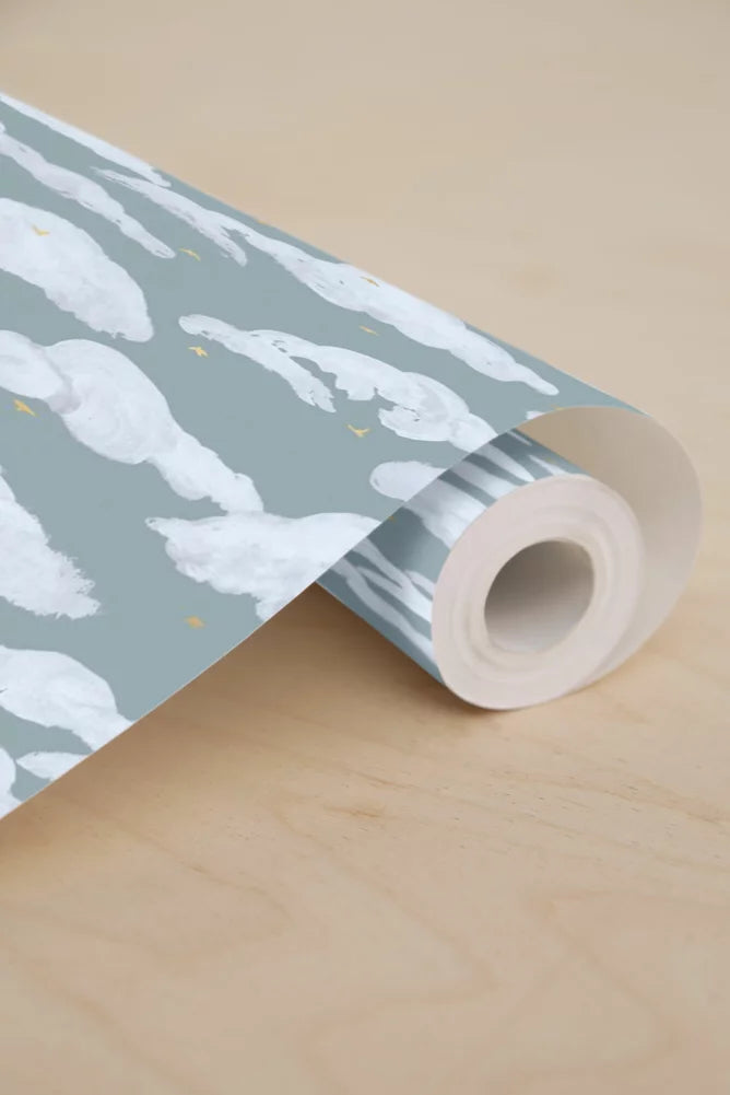 Papel pintado - Colette - Azul inglés