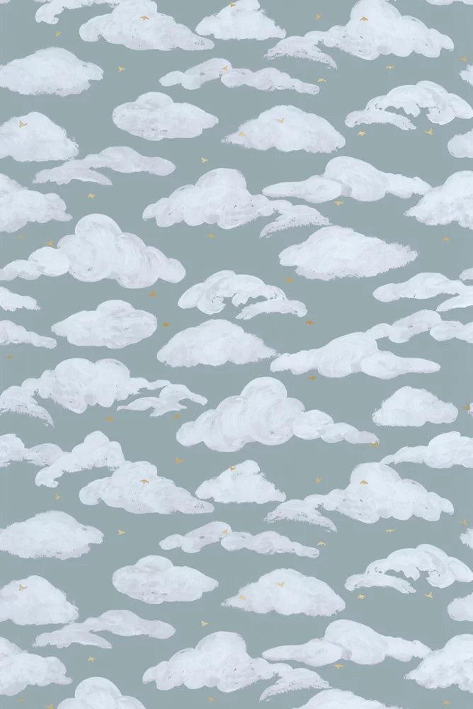 Papel pintado - Colette - Azul inglés