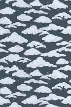 Papier peint - Colette - Bleu Tempête