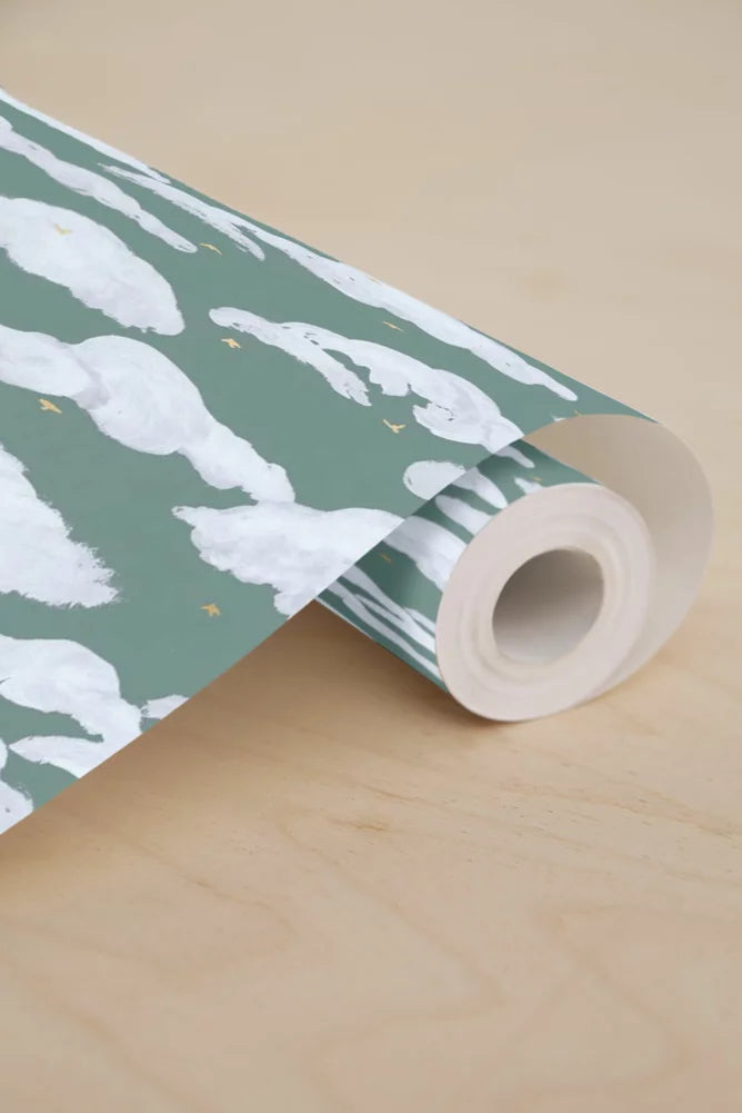 Papier peint - Colette - Vert Etang