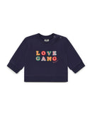 Sweat Love Gang Bleu Bébé En Coton Biologique