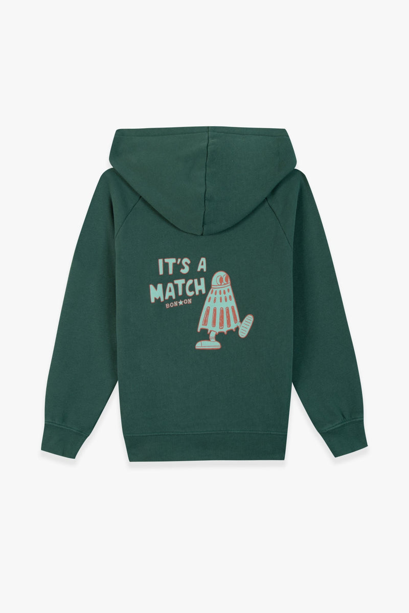 Sweat - Souk Vert Foncé Illustration "It'S A Match"