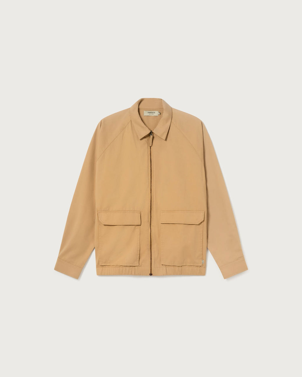 Chaqueta camel Dragonfly sostenible -silueta1